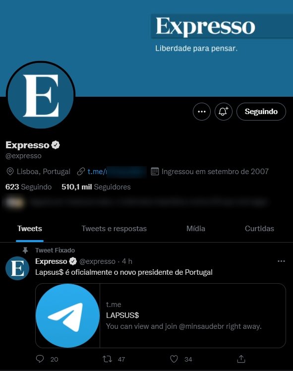 Twitter do Expresso