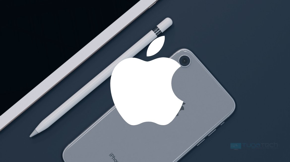 Apple logo sobre iPhone