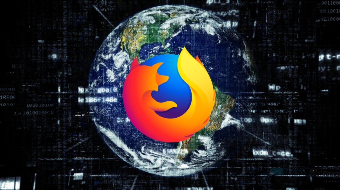 Firefox com fundo do mundo