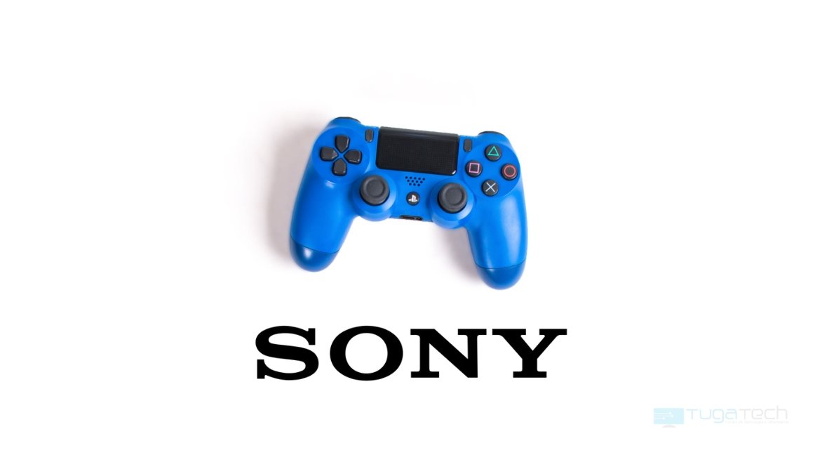 Sony logo com comando da playstation