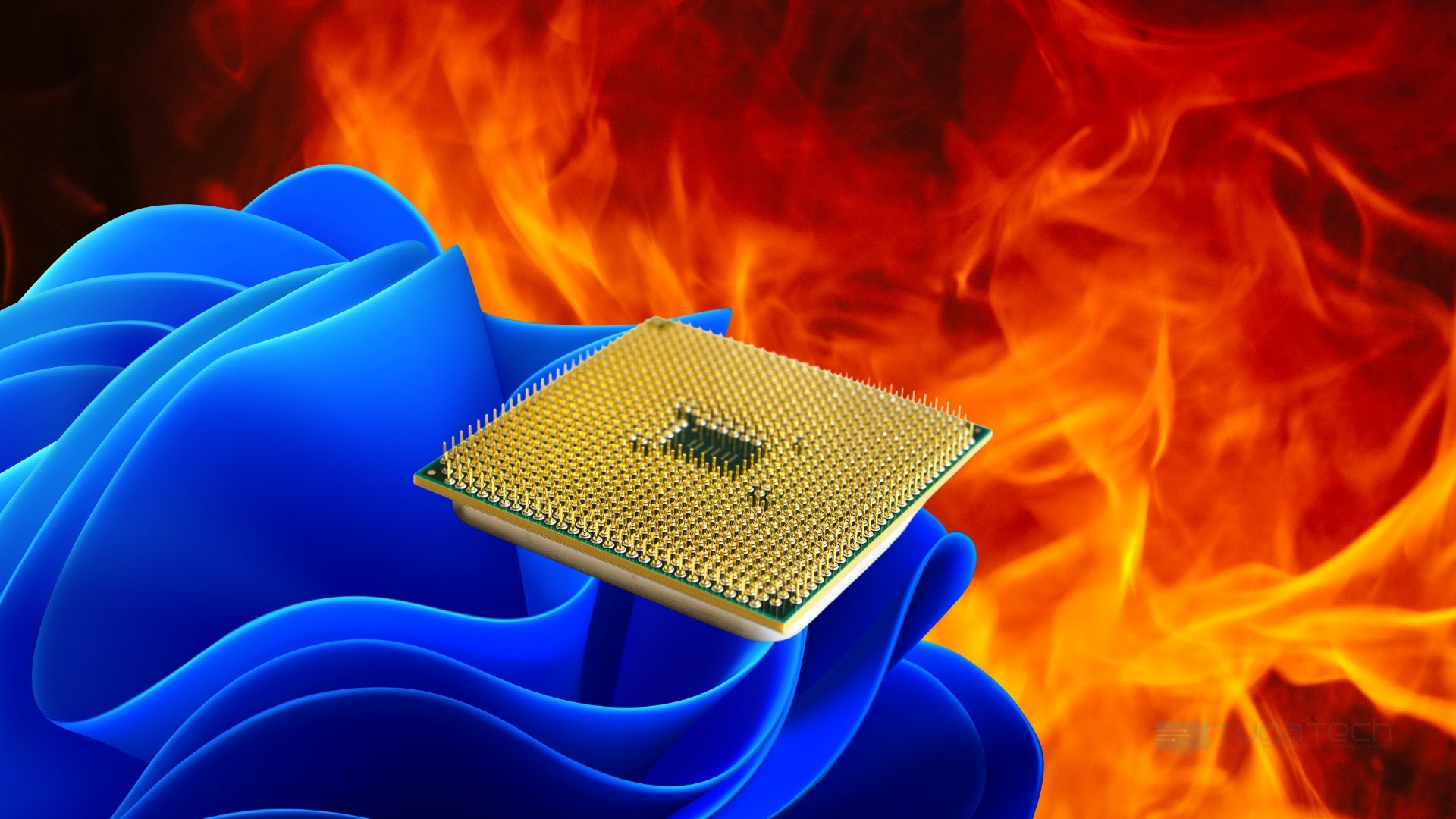 Chip da AMD sobre fogo no windows 11