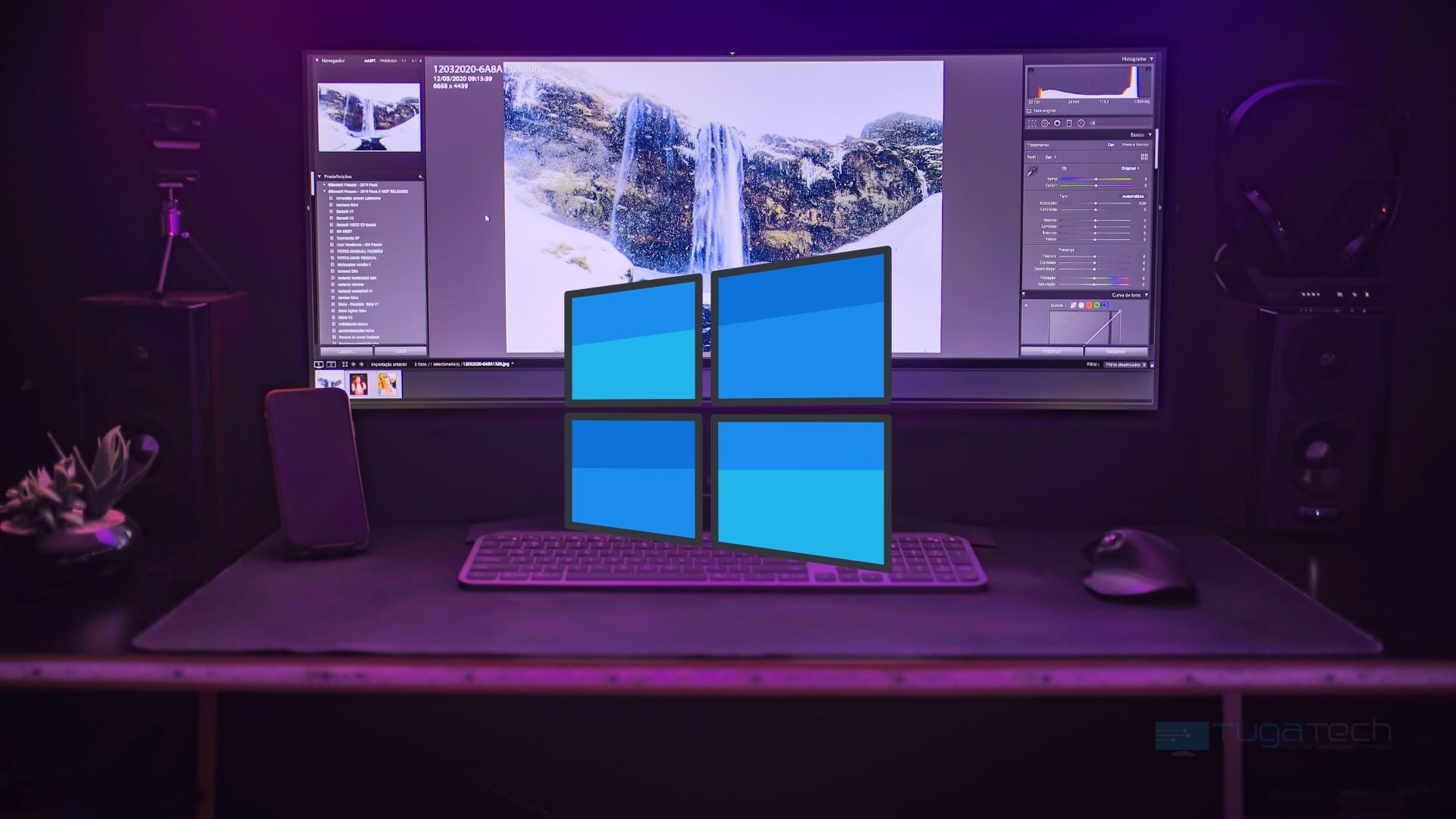 Windows 11 PC com editor de imagens