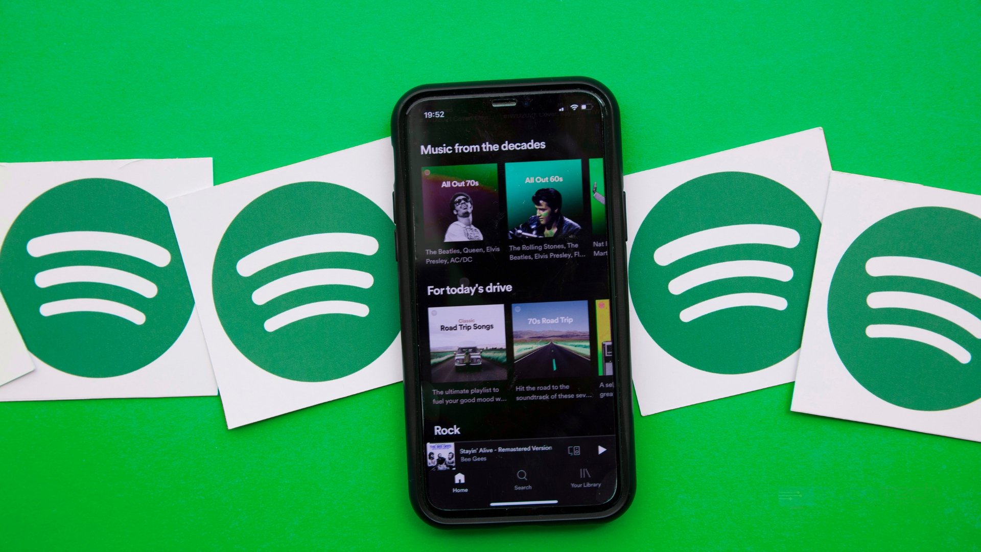 Spotify app em smartphone
