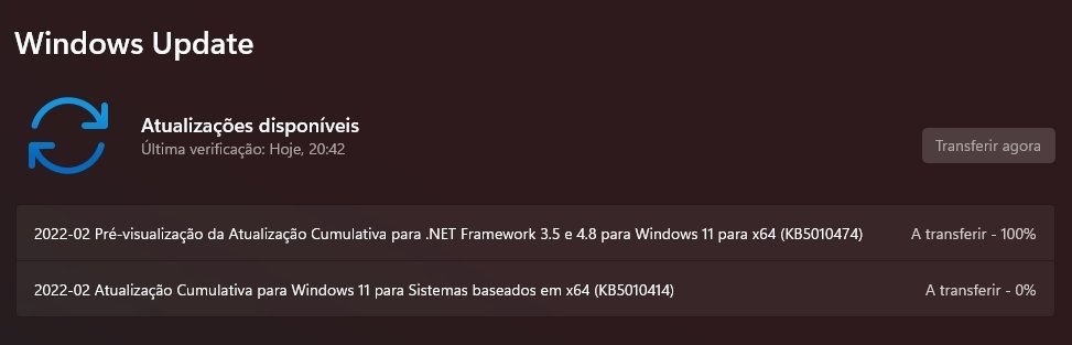 Nova atualização do Windows 11