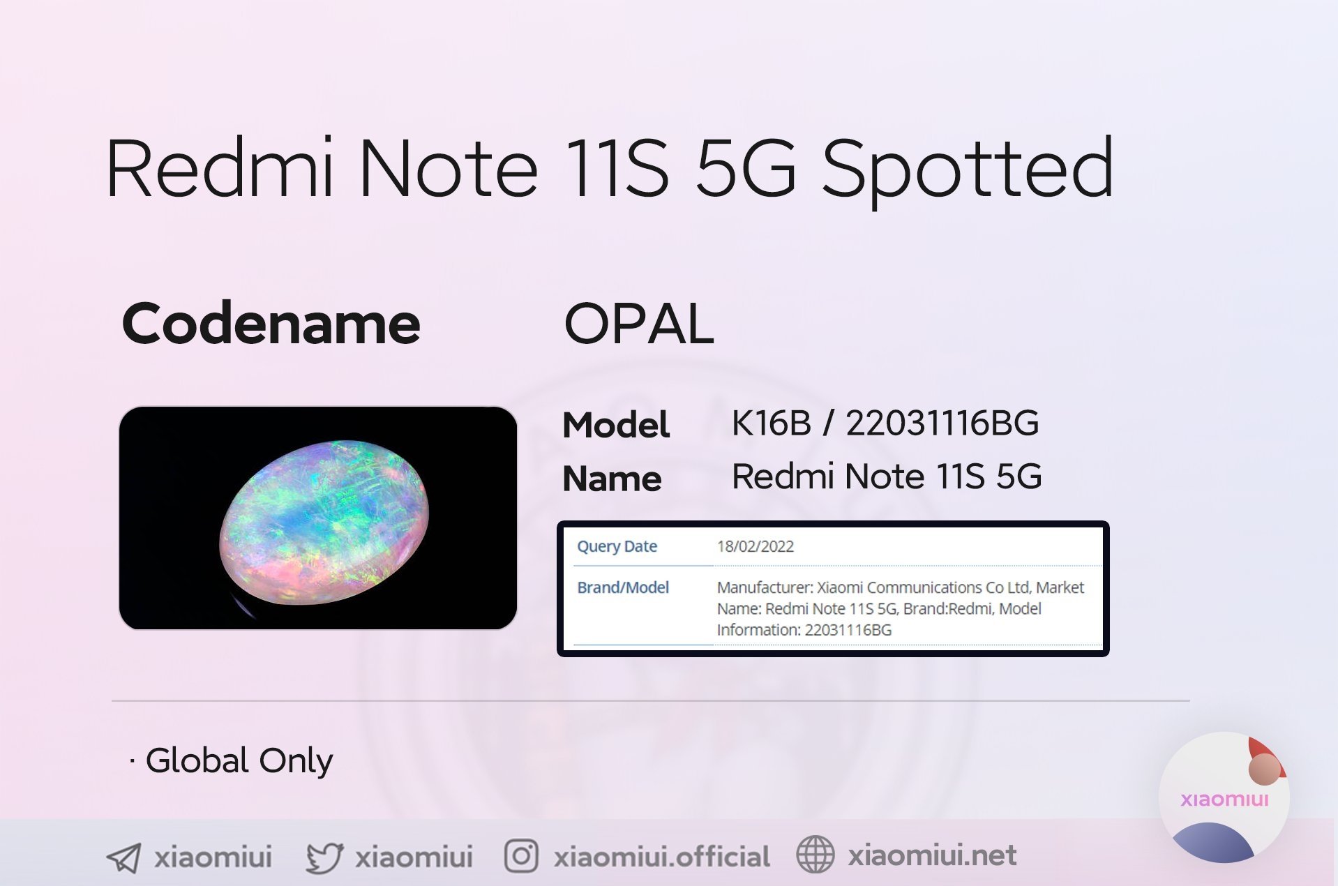 Modelo Redmi Note 11S 5G