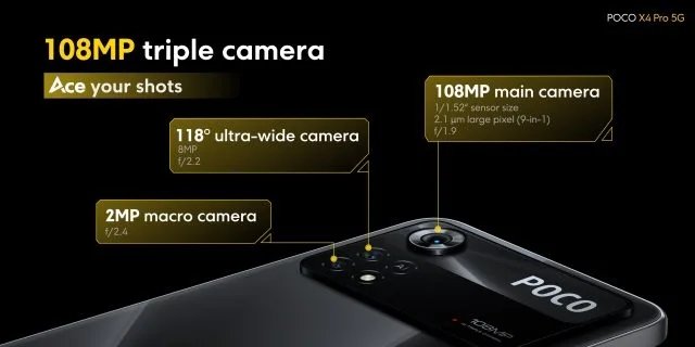 câmaras POCO X4 Pro 5G