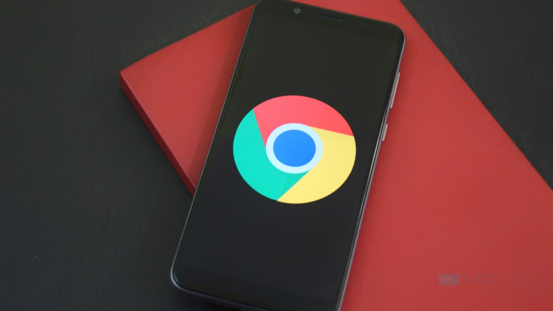Google Chrome sobre um smartphone