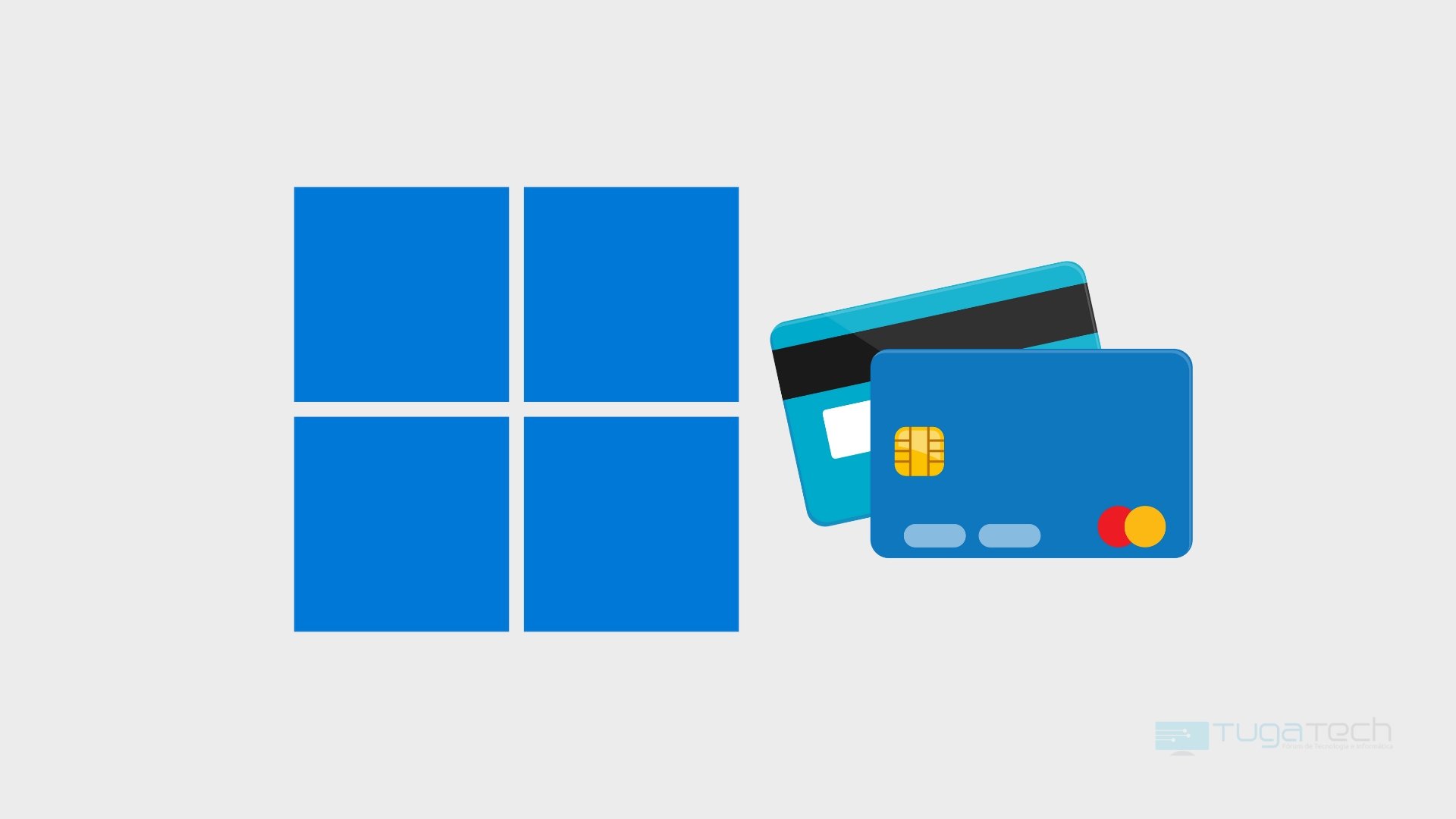 Windows 11 com cartões de crédito
