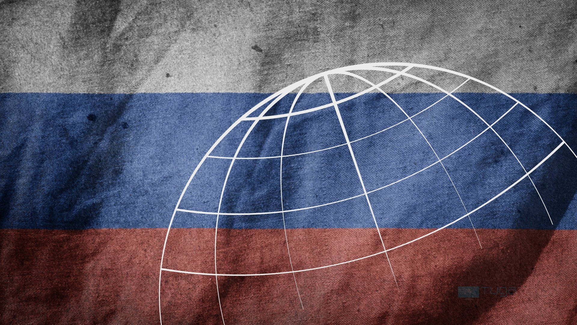 Rússia sobre um ícone da internet