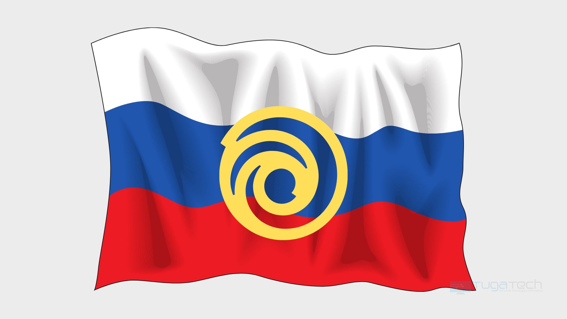 Ubisoft sobre a bandeira da Rússia