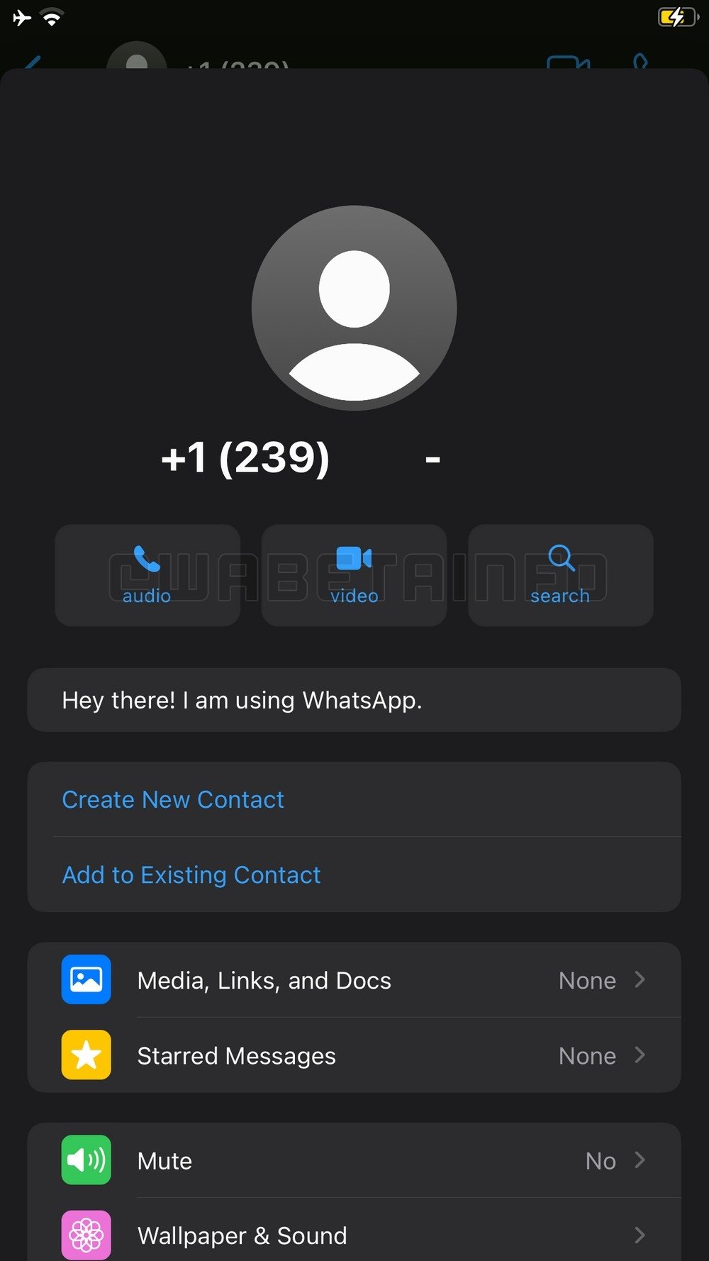 WhatsApp com nova interface de contactos