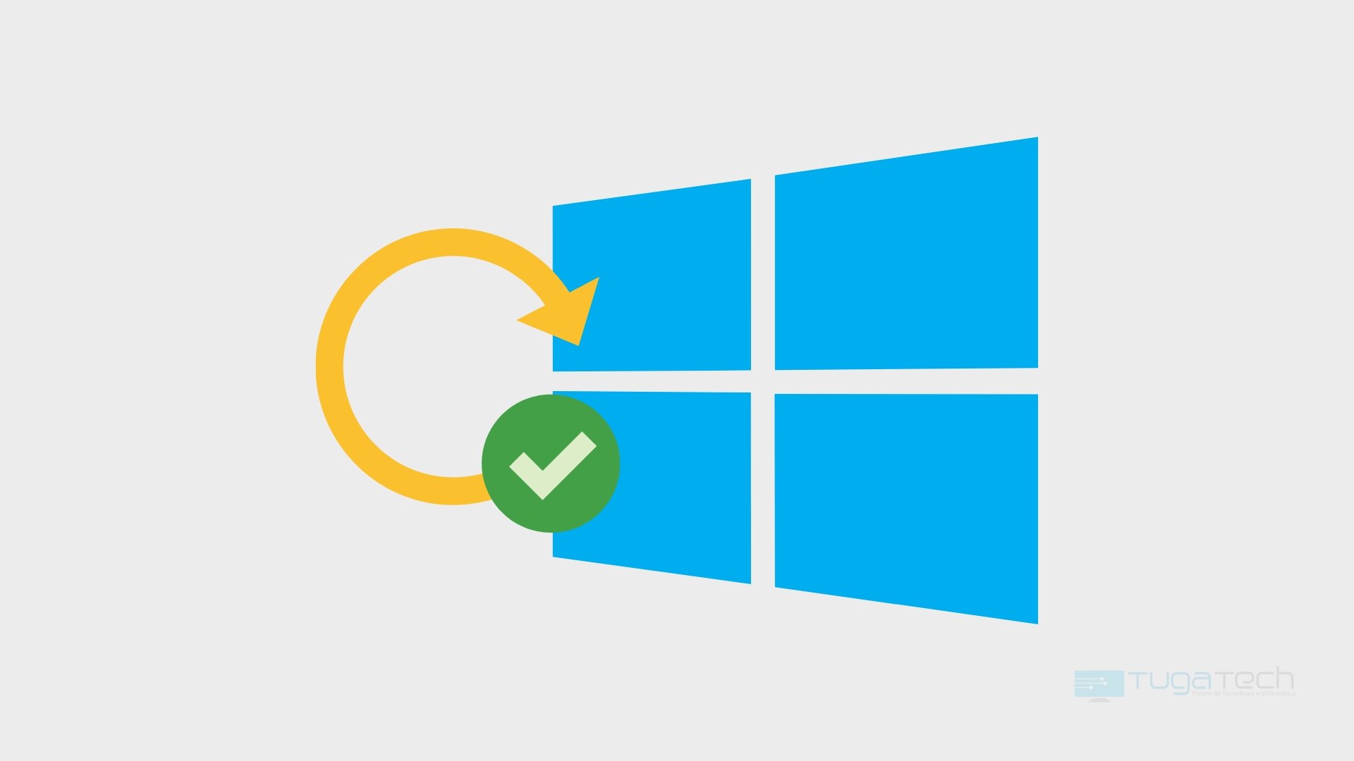 Microsoft Windows logo com upgrade