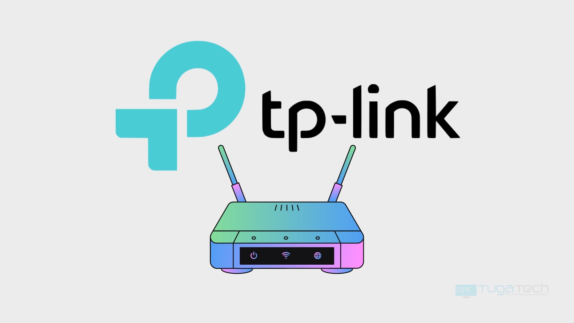 TP-Link logo em router