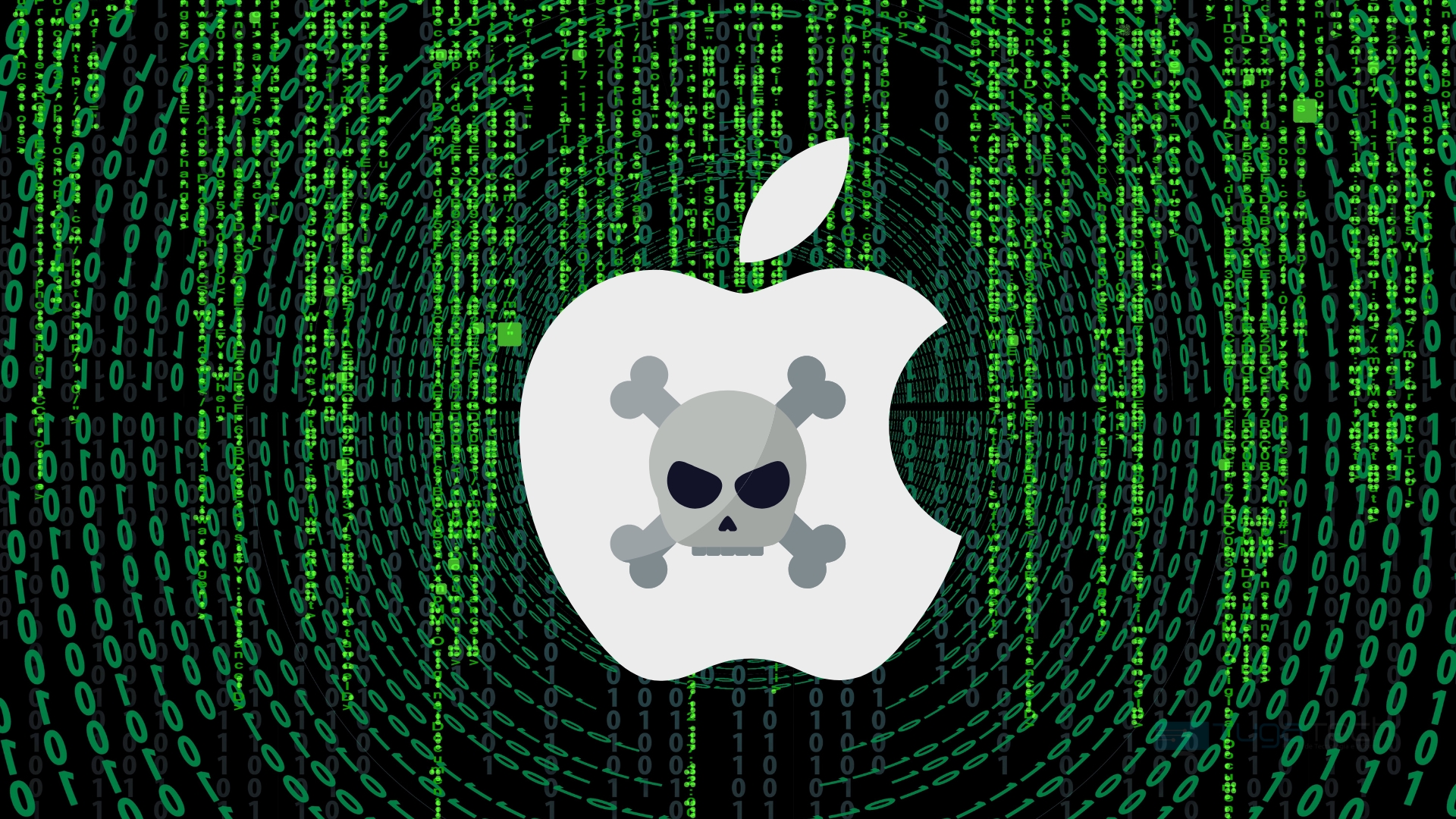 Apple com malware no logo