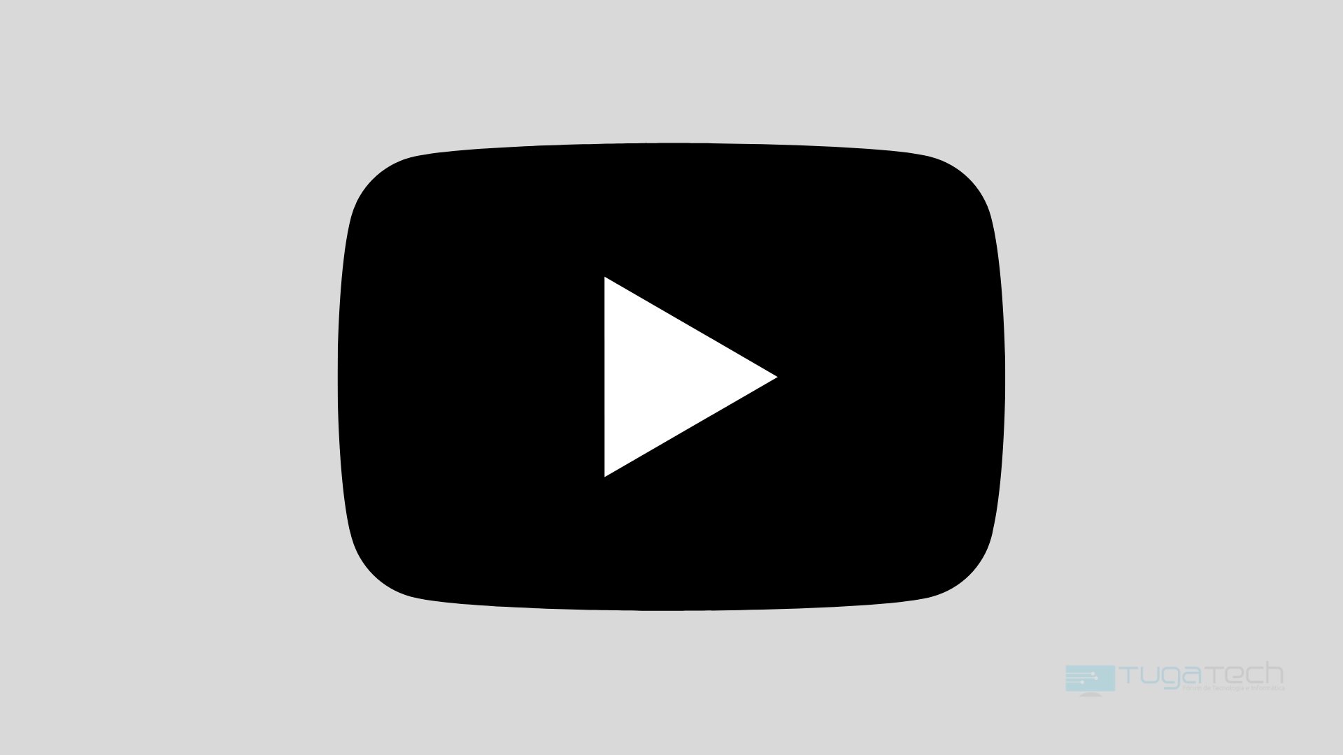 Logo do YouTube escuro