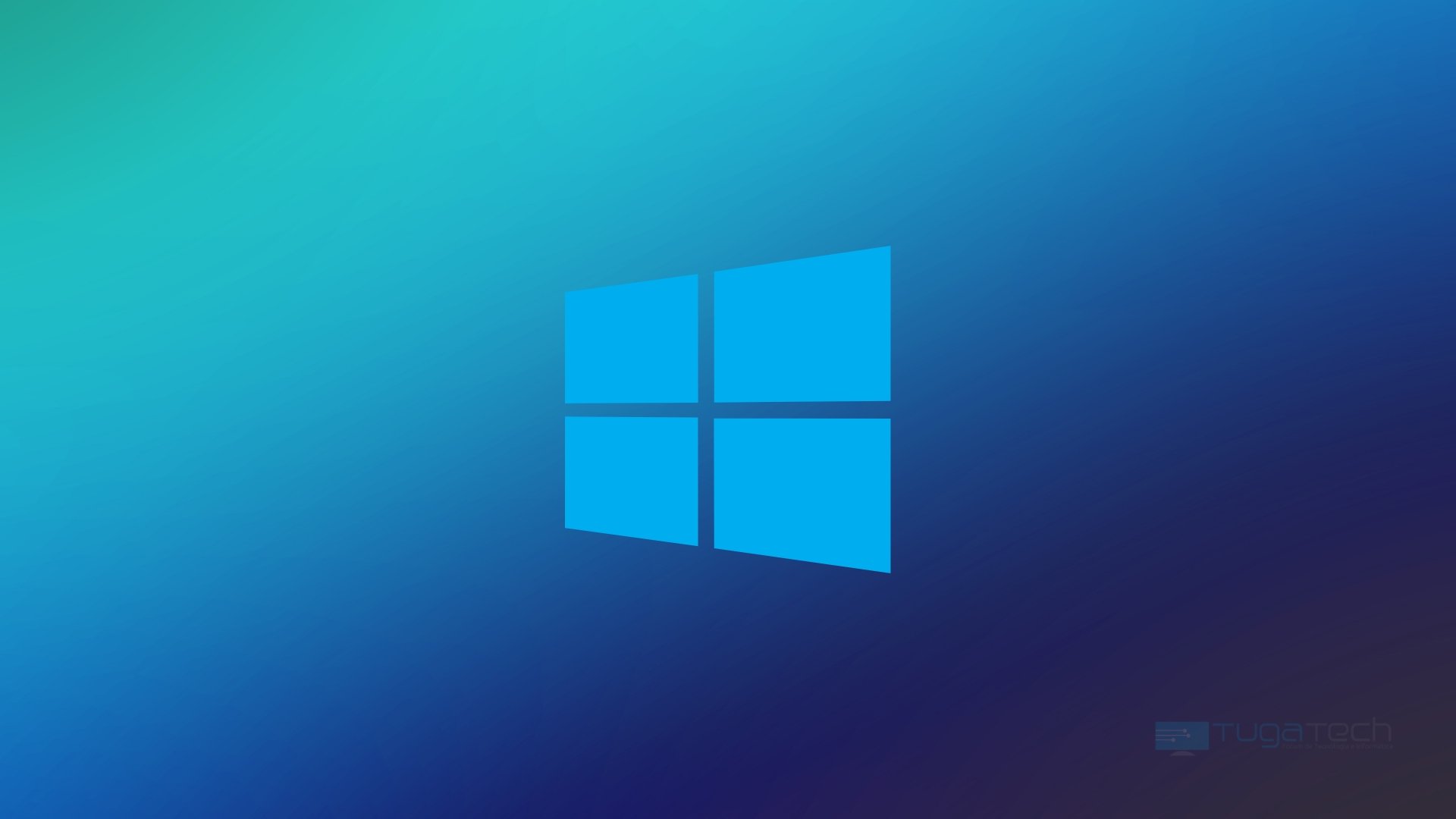 Logo do Windows sobre fundo gradiente
