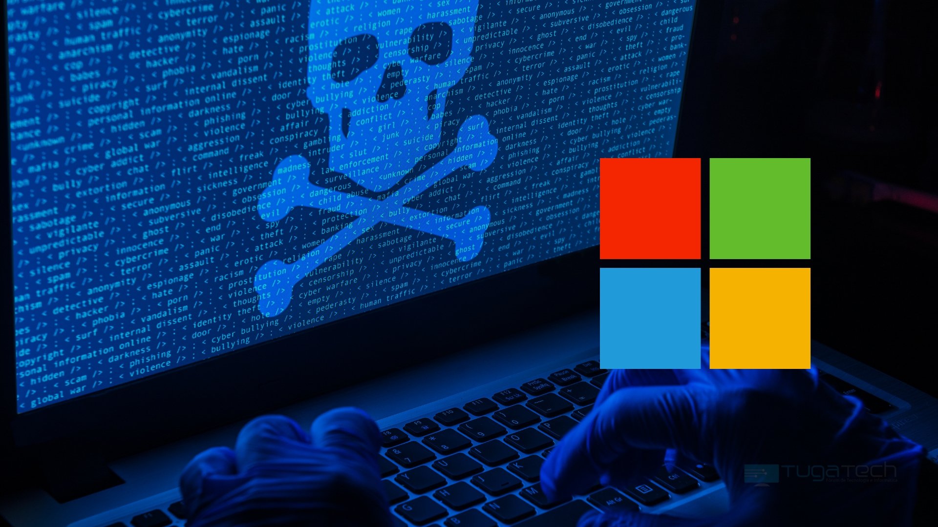 Ataque hacker com a Microsoft