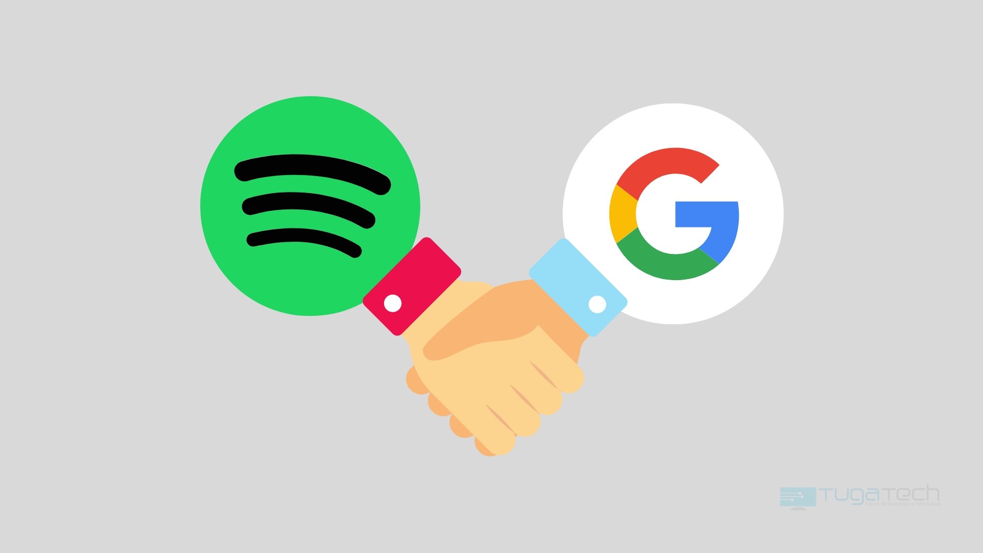 Google e Spotify sobre acordo