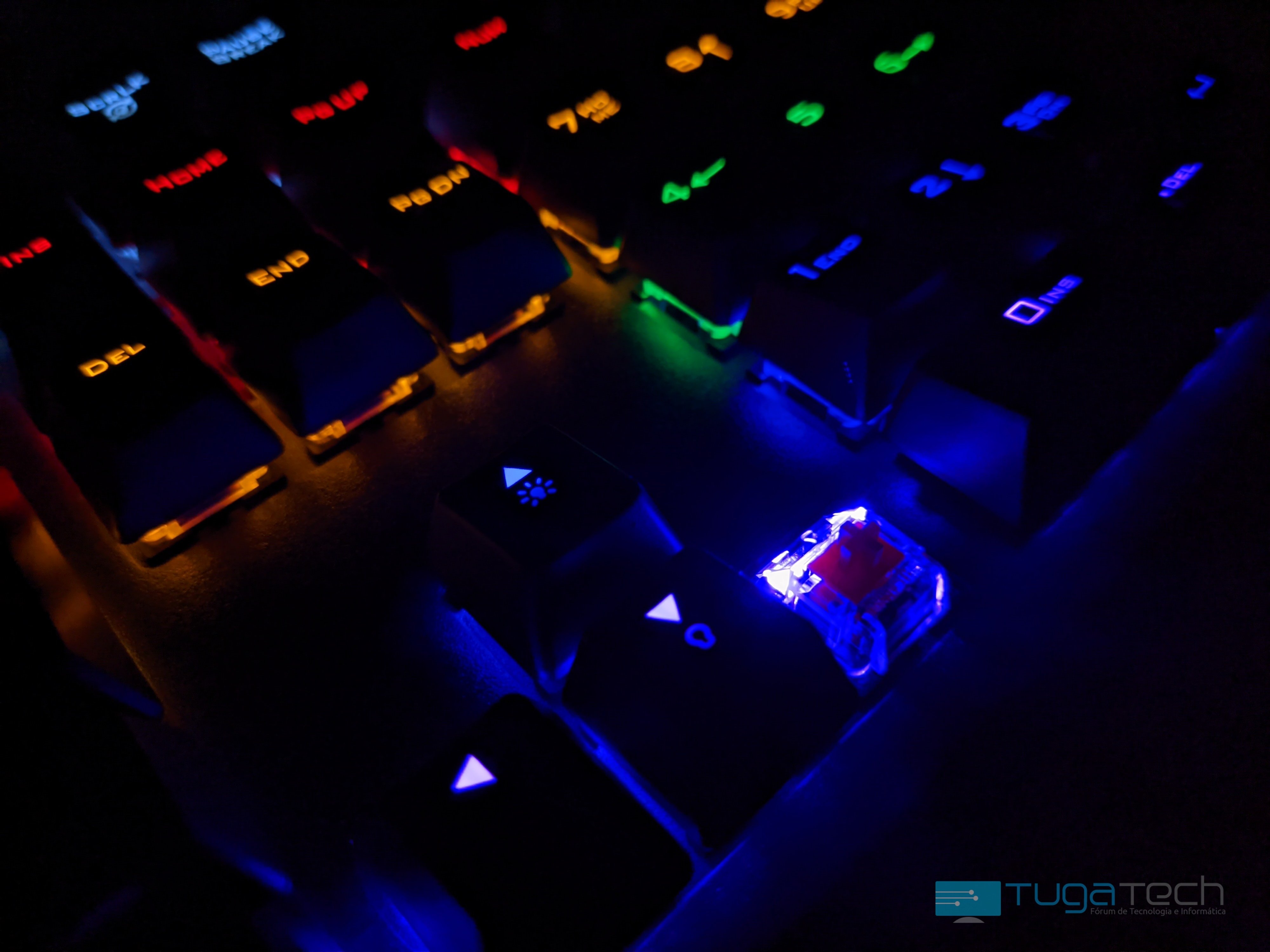 LEDs do teclado