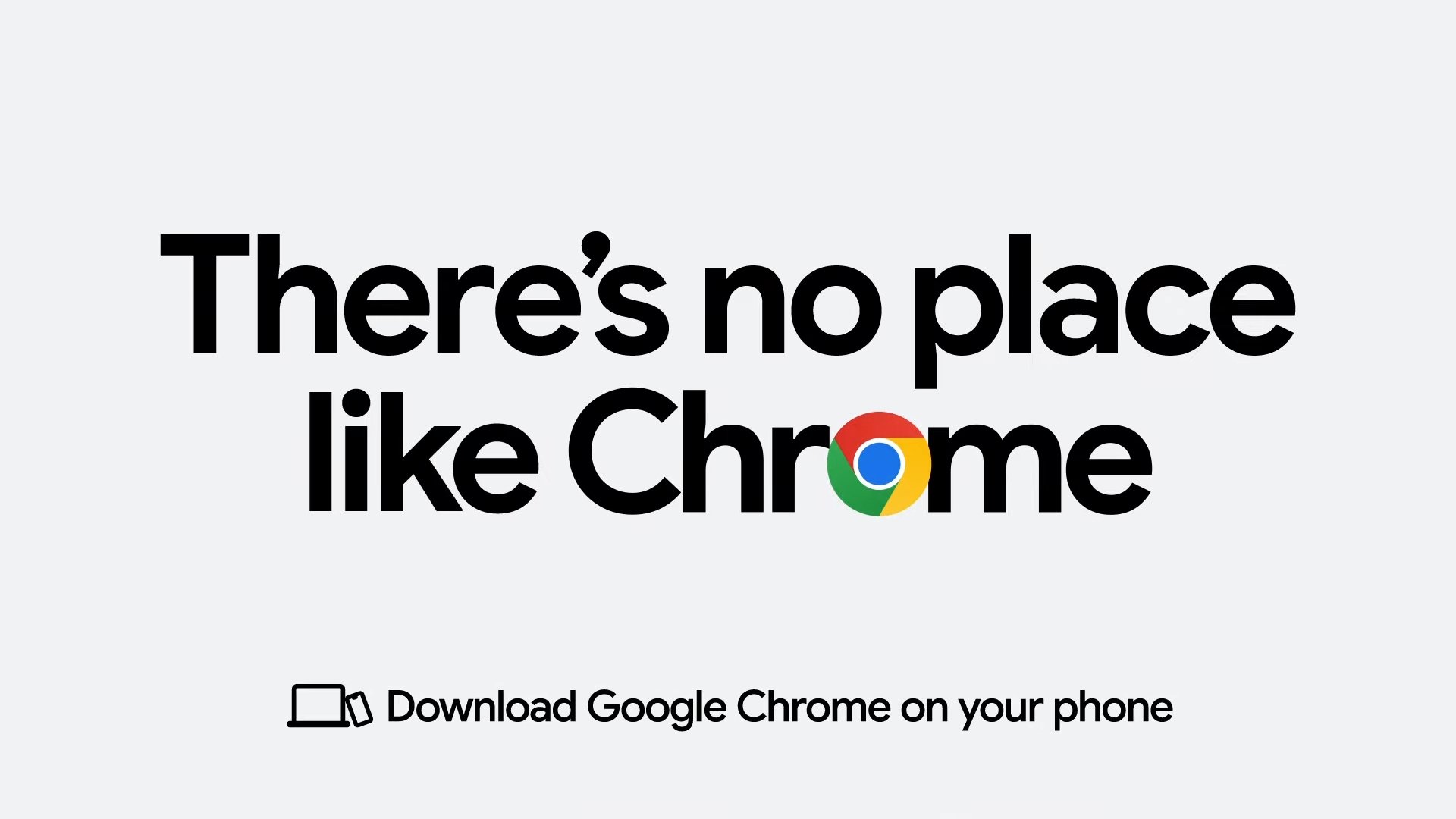Google Chrome campanha de publicidade
