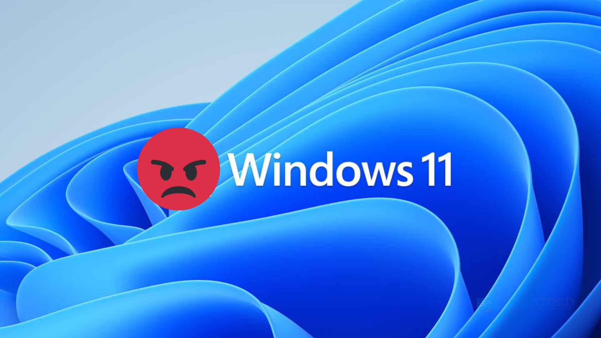 Windows 11 com utilizador zangado