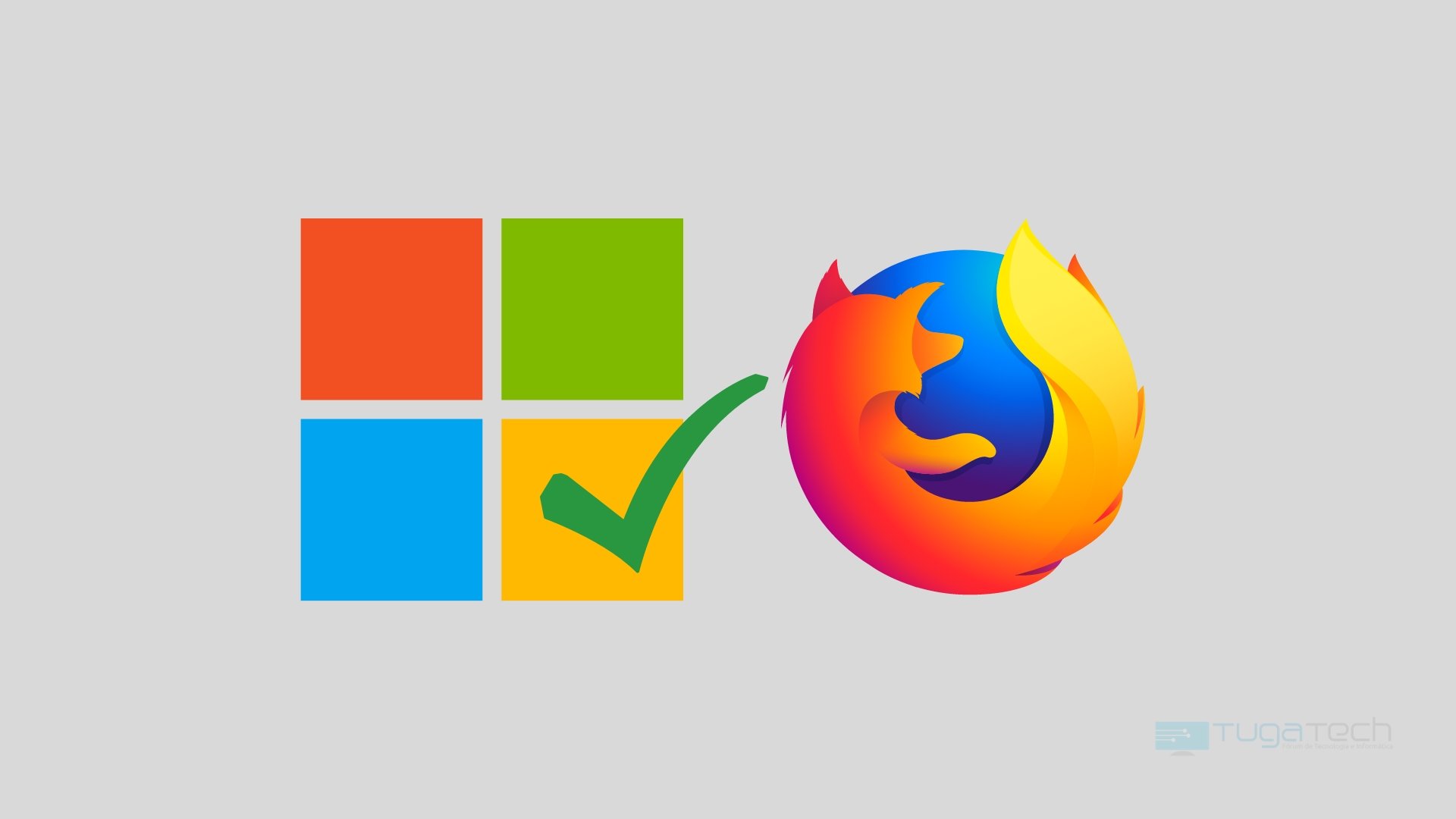 Mozilla e Microsoft com um certo sobre o logo
