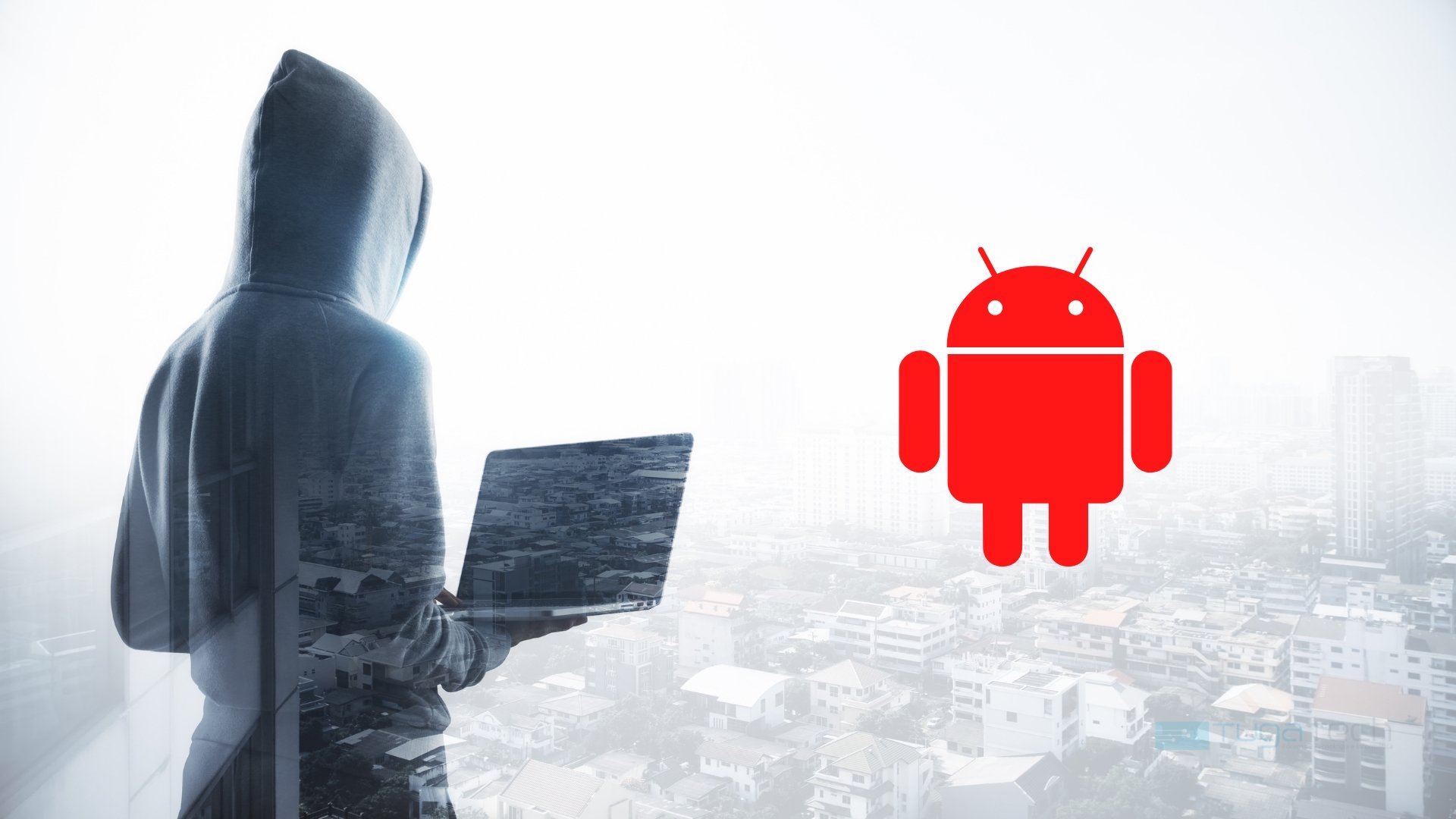 Android com malware e hacker