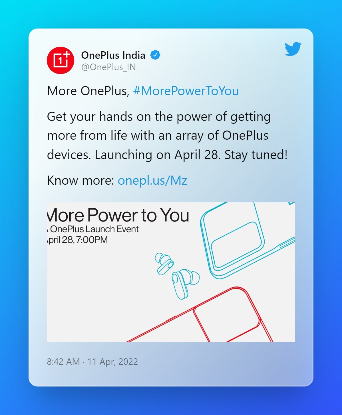 convite da empresa OnePlus para o evento na índia