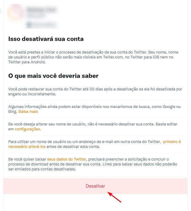 Twitter opt-out message