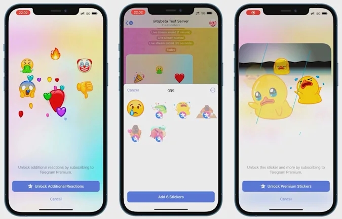 Telegram app premium