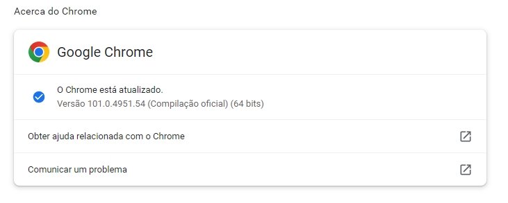 Google Chrome atualizado