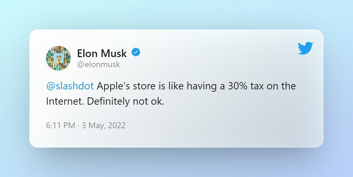 Elon Musk's comment