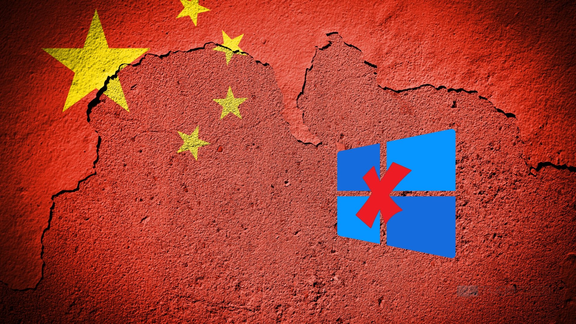 Bandeira da China com ícone do Windows