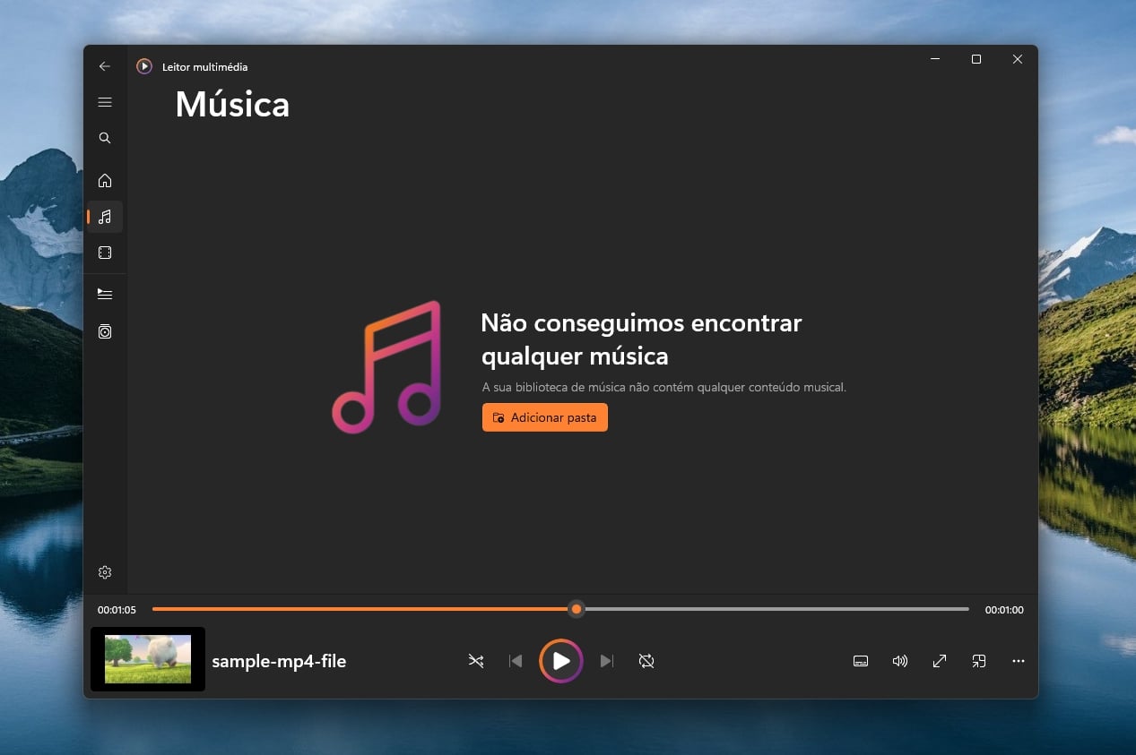 Leitor Multimédia Windows