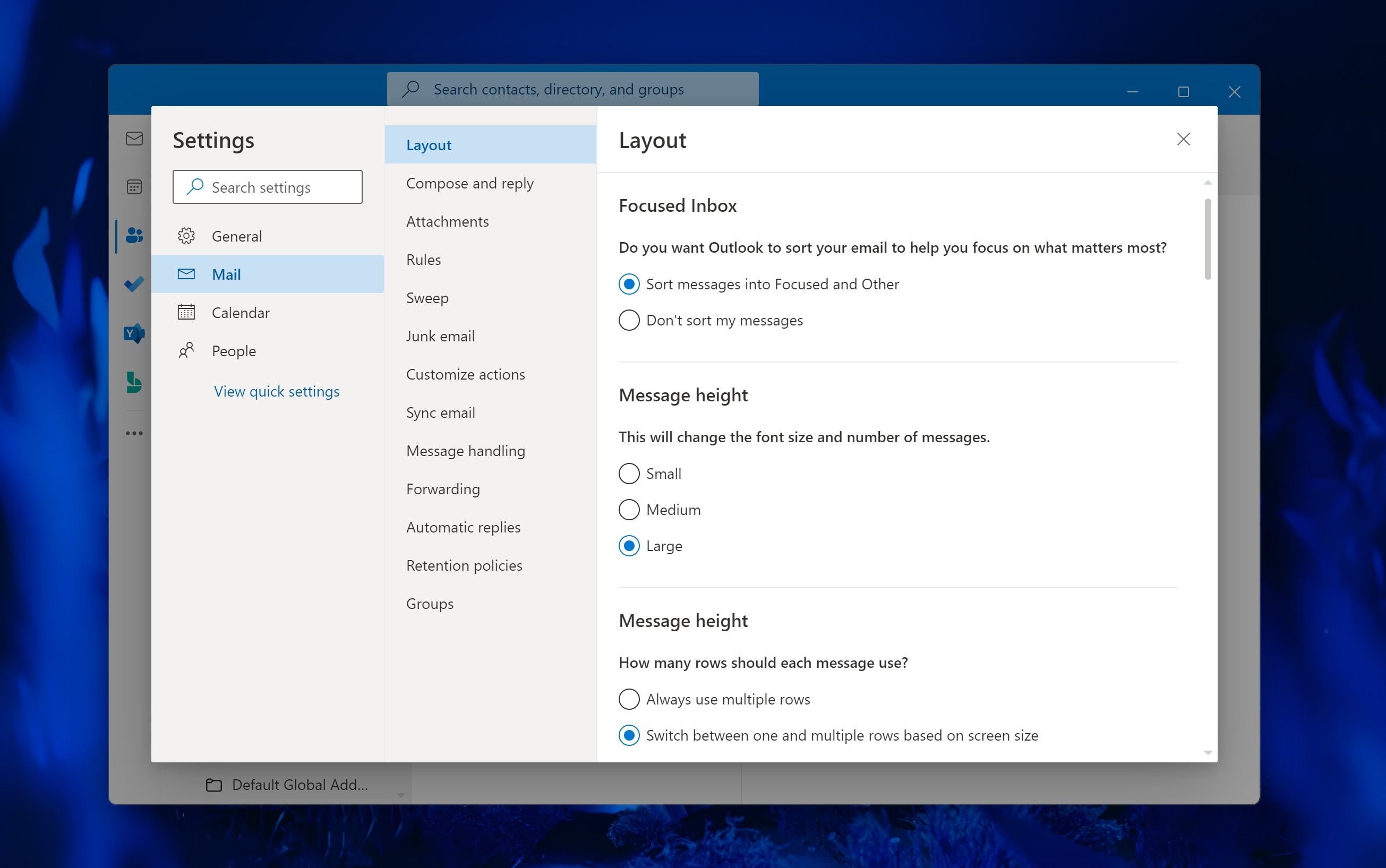 Microsoft novo outlook