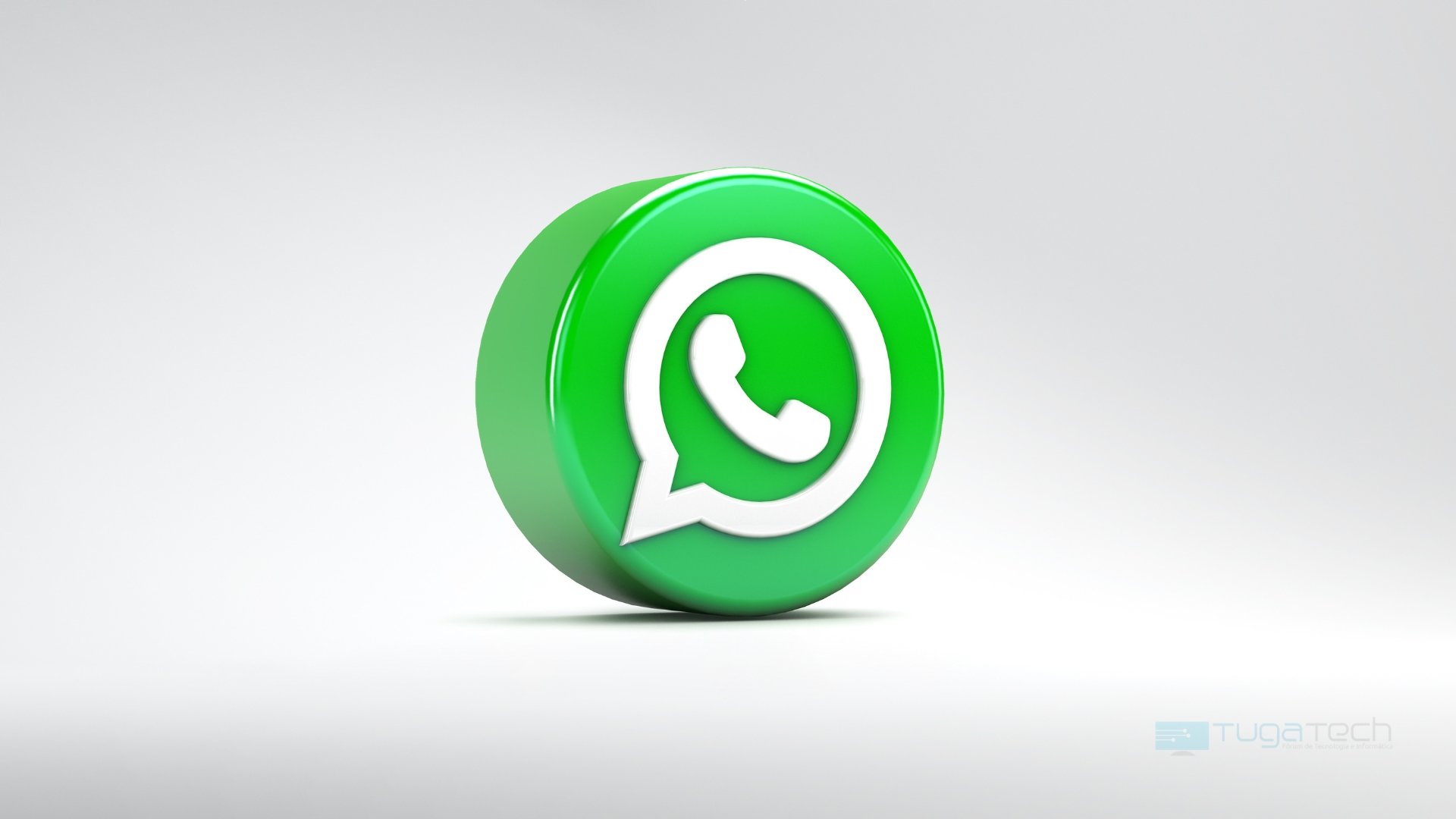 WhatsApp logo 3D