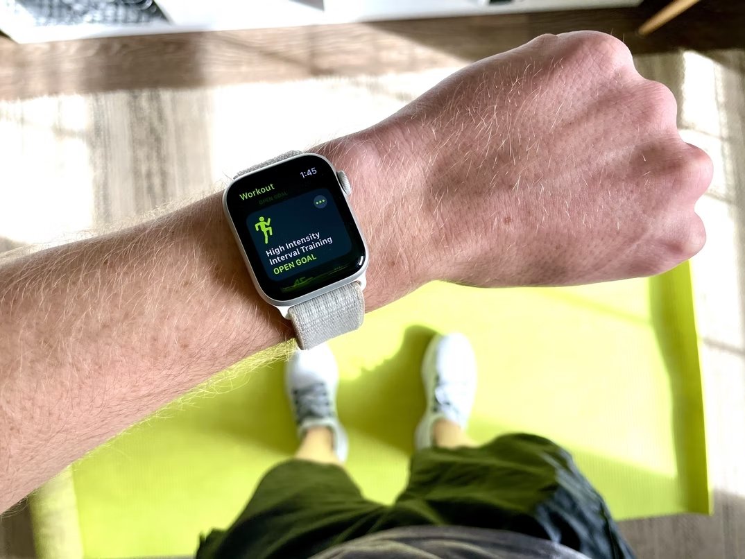 Apple watch ativo em treino