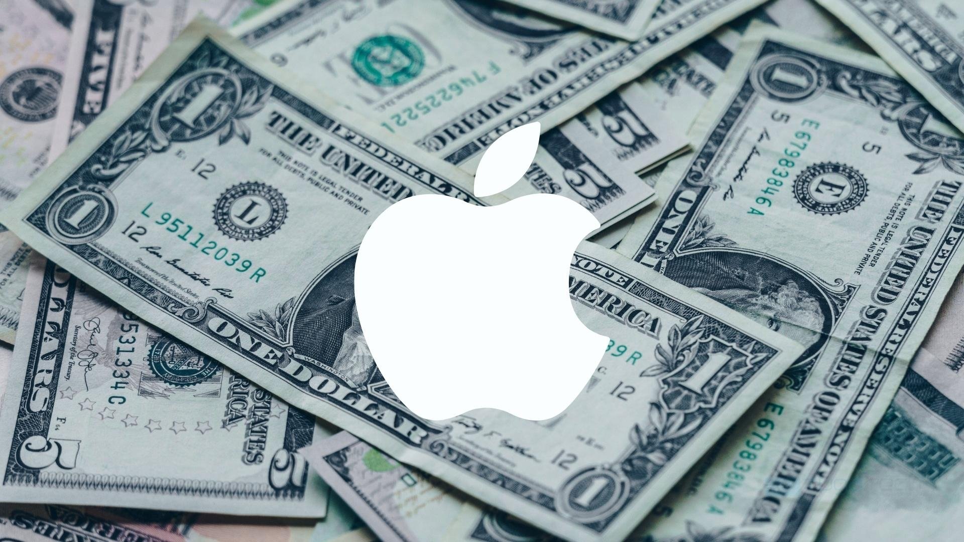 Apple sobre dinheiro