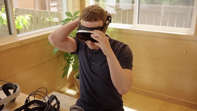 Meta Mark Zuckerberg a usar protótipo de realidade virtual