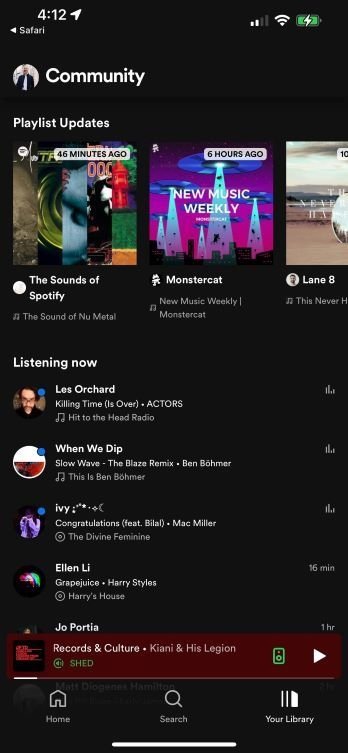 Spotify's new social feature