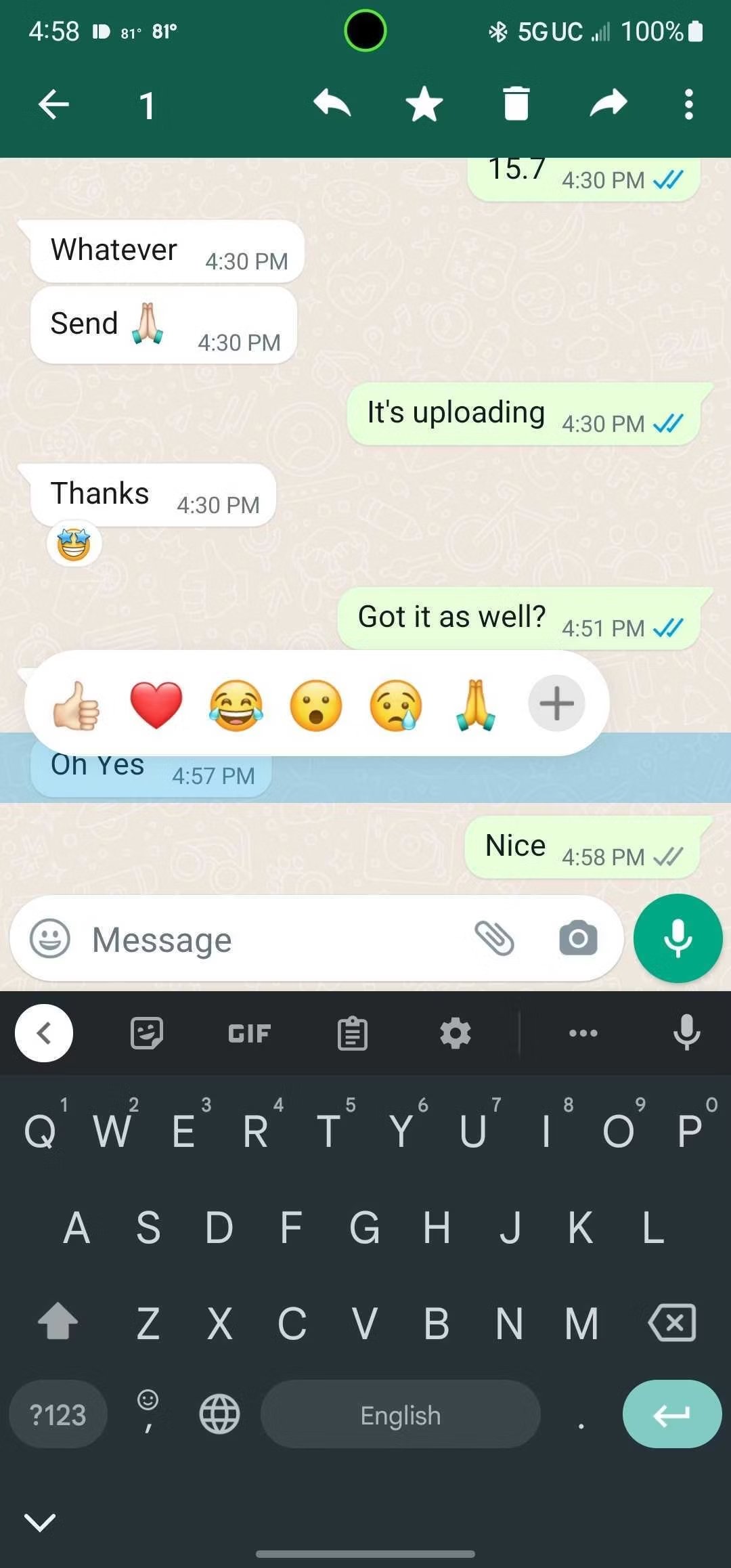 personalização dos emojis nas conversas