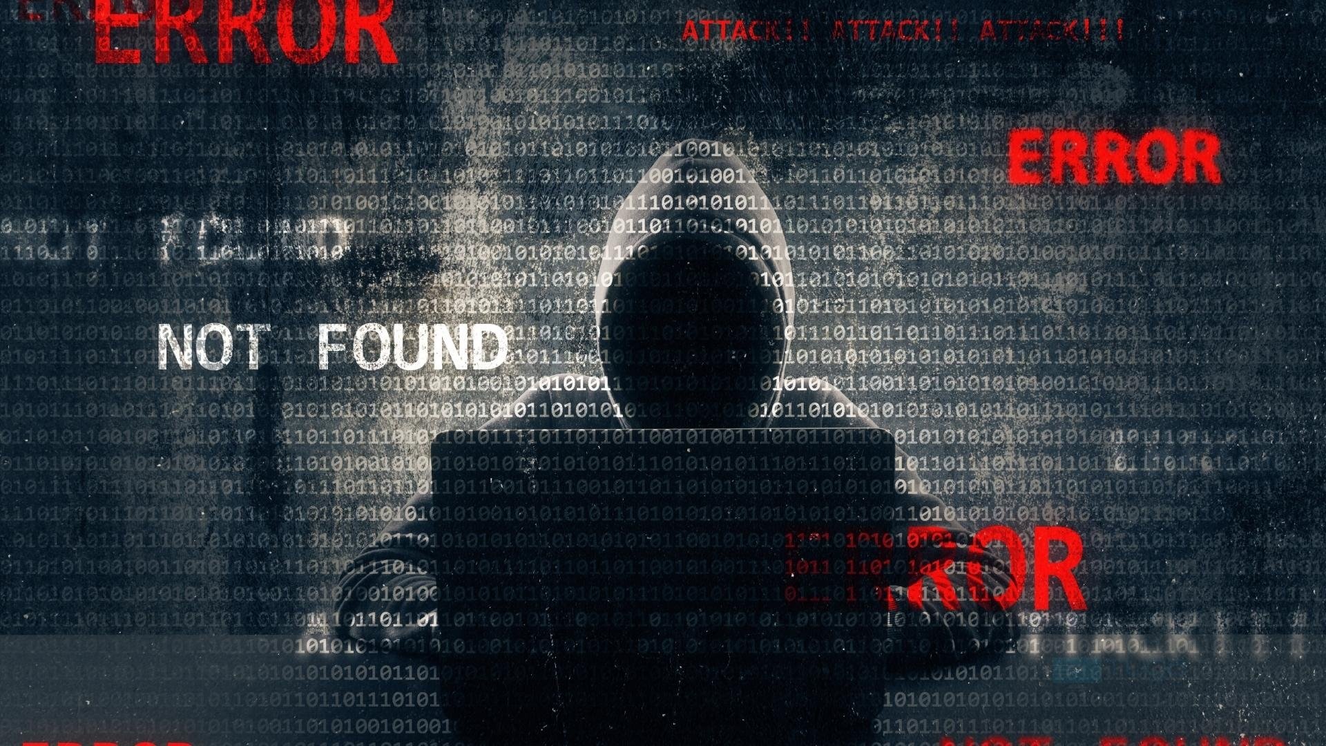 Malware com hacker de fundo