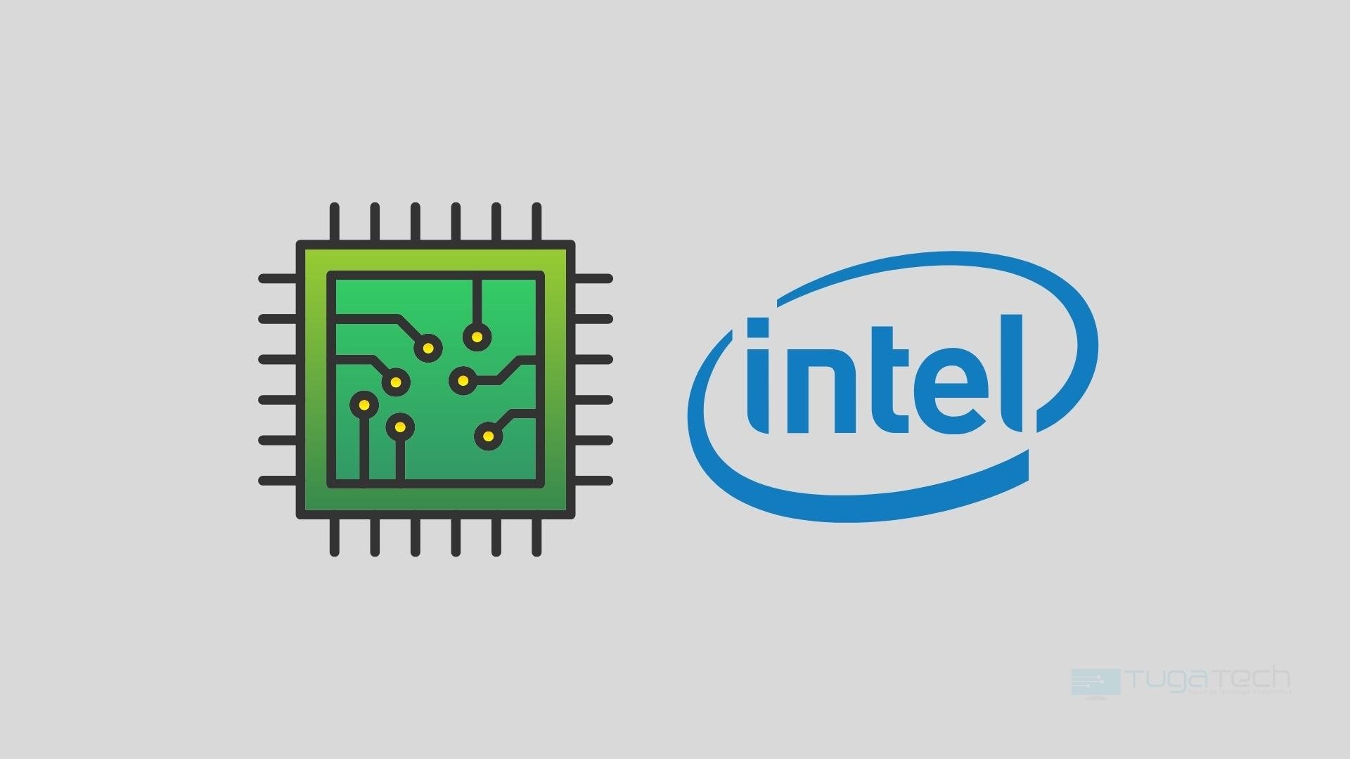 Intel processador com logo