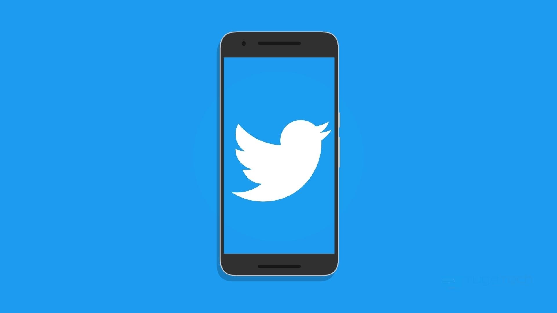 Twitter em smartphone