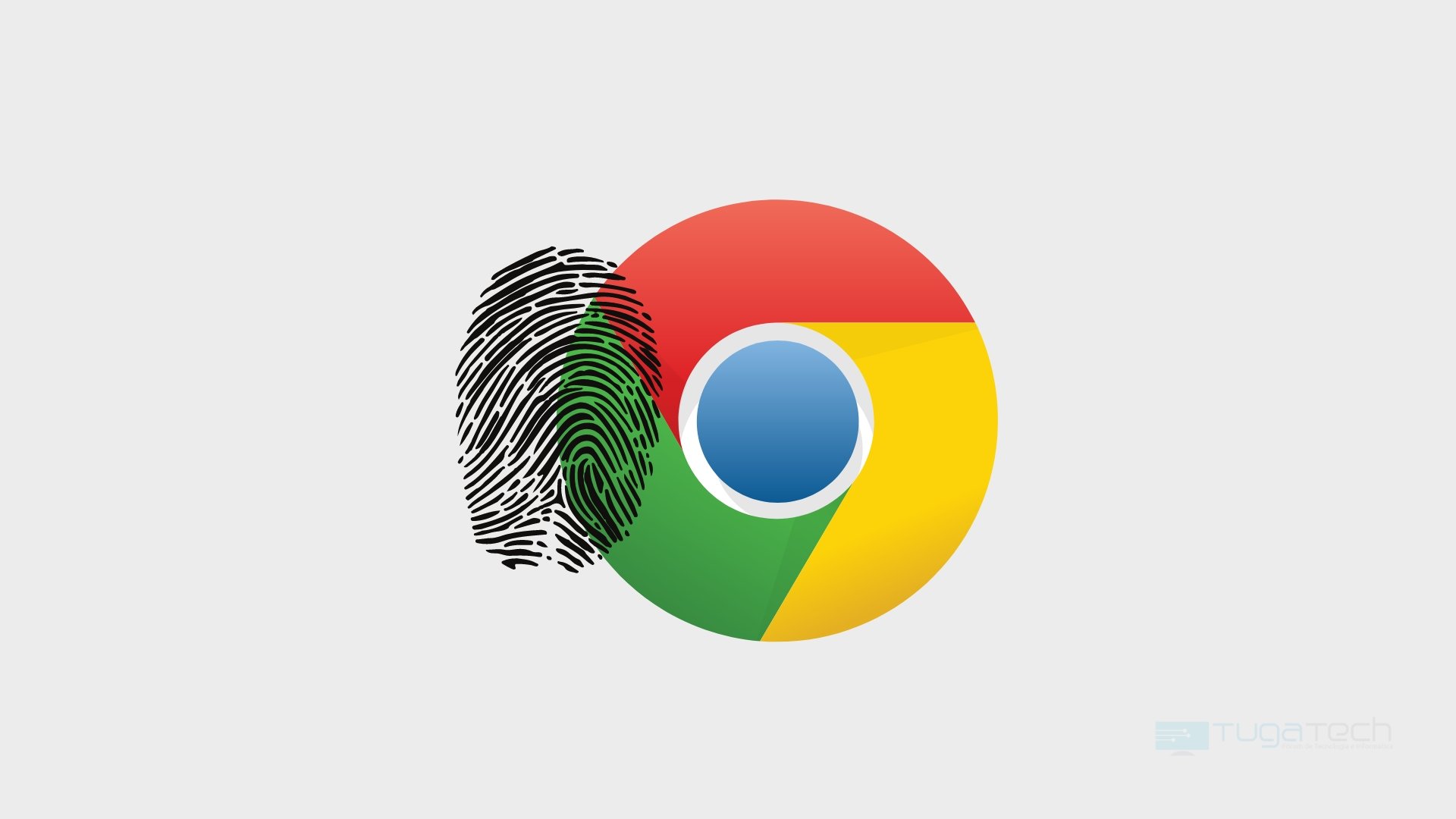 Google Chrome com impressão digital