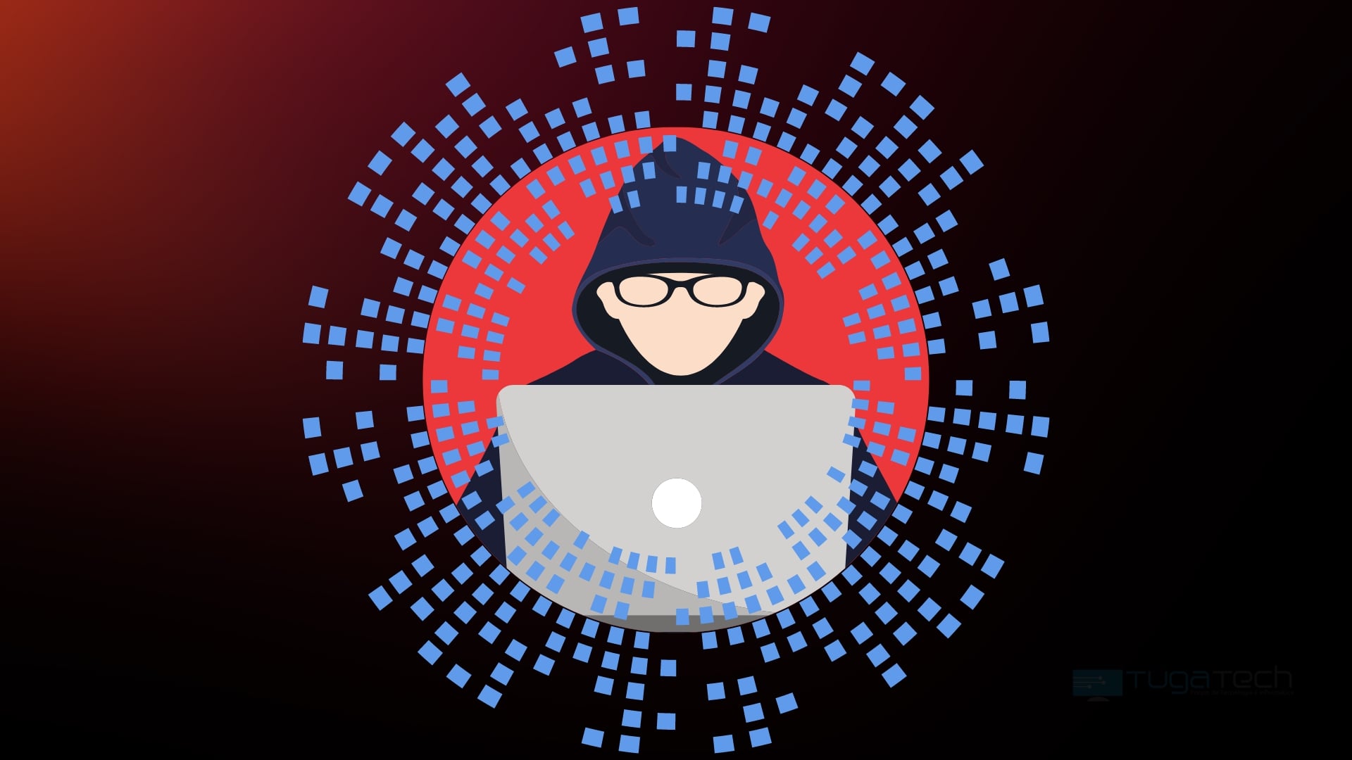 Hacker em ataque DDoS