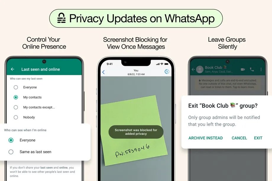 conteúdos de privacidade no whatsapp