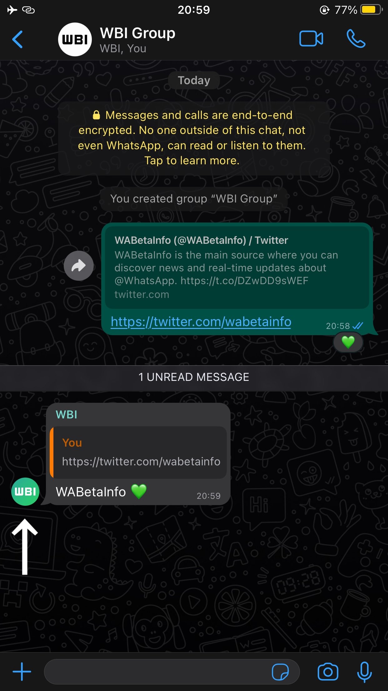 WhatsApp beta imagem de perfil nas conversas