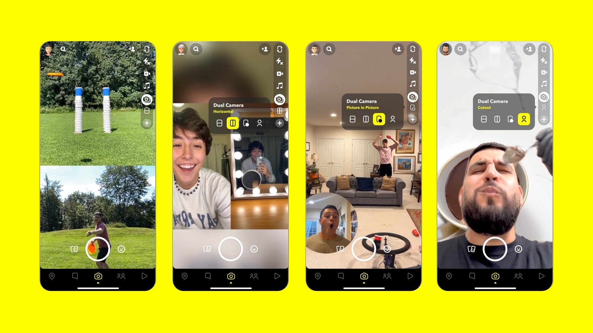 Snapchat dual camera