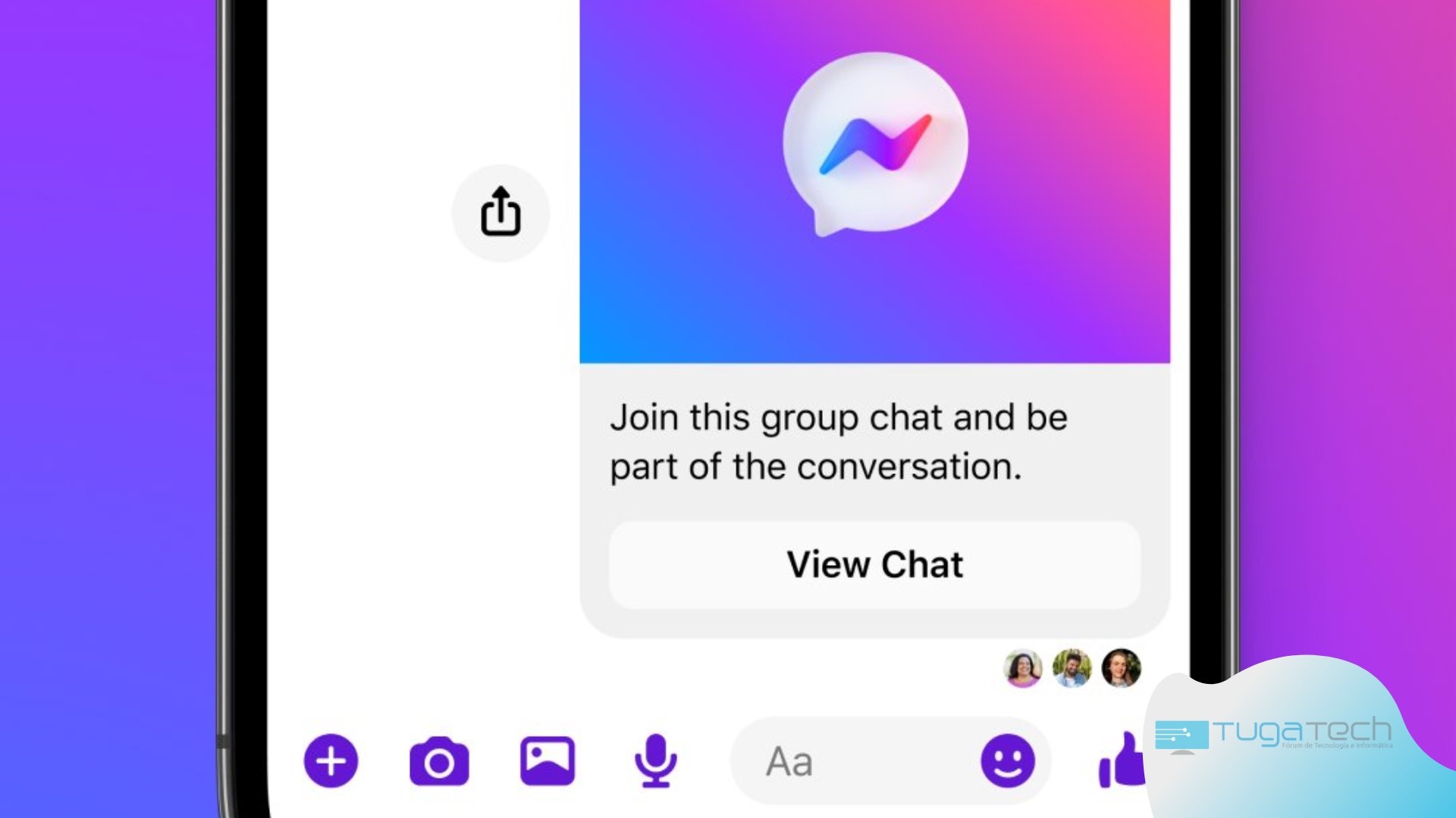 Messenger grupos convites